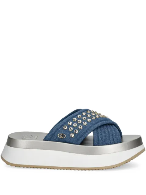 LIU JO stud-embellished slides 