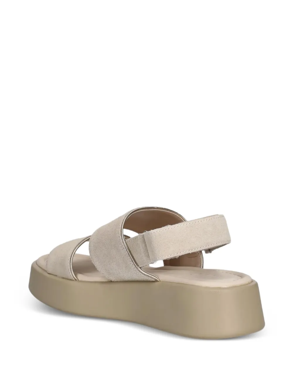 Liu •jo 45mm Suede Platform Sandals In Neutral