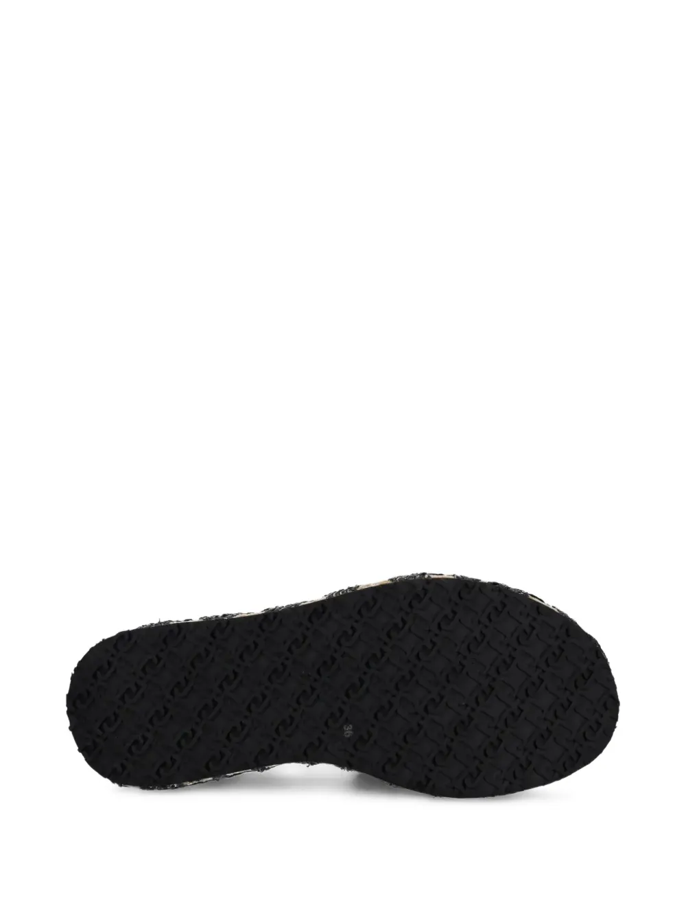 Liu •jo 65mm Raffia Platform Sandals In Black