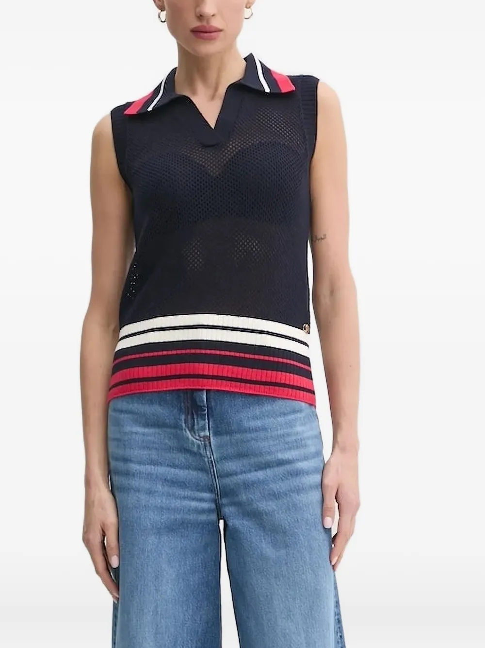 LIU JO polo-neck vest Blauw