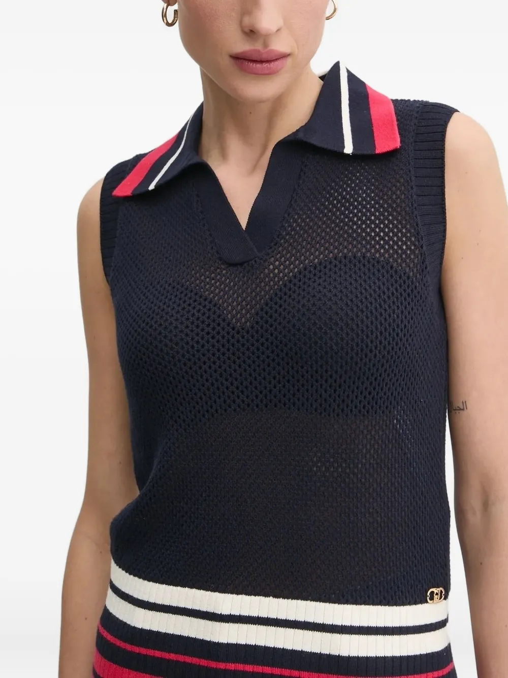 LIU JO polo-neck vest Blauw