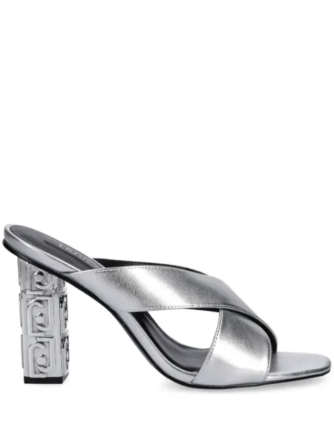 LIU JO 105mm logo-heel sandals 