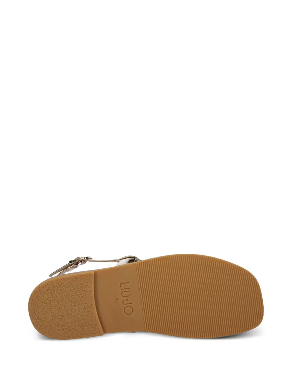 Liu •jo Metallic-effect Thong Sandals In Gold
