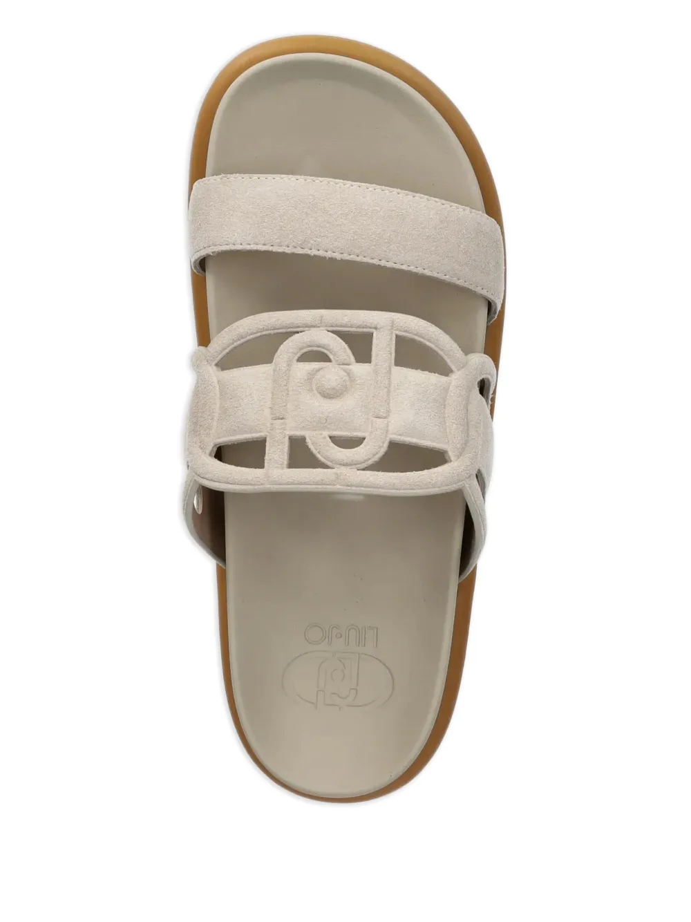 LIU JO Sandalen met logo Beige