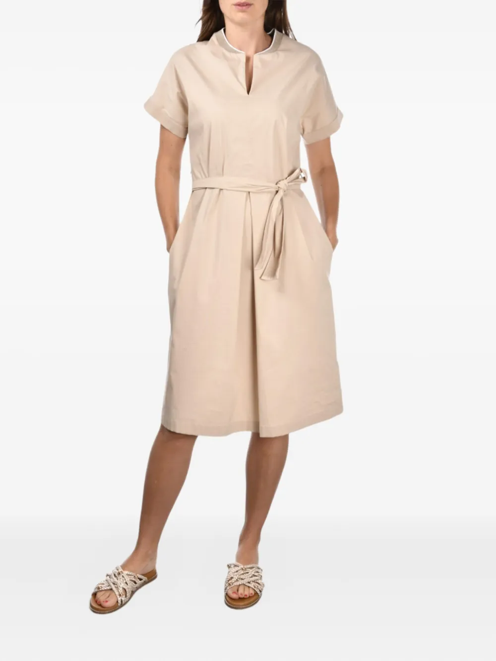 belted dress