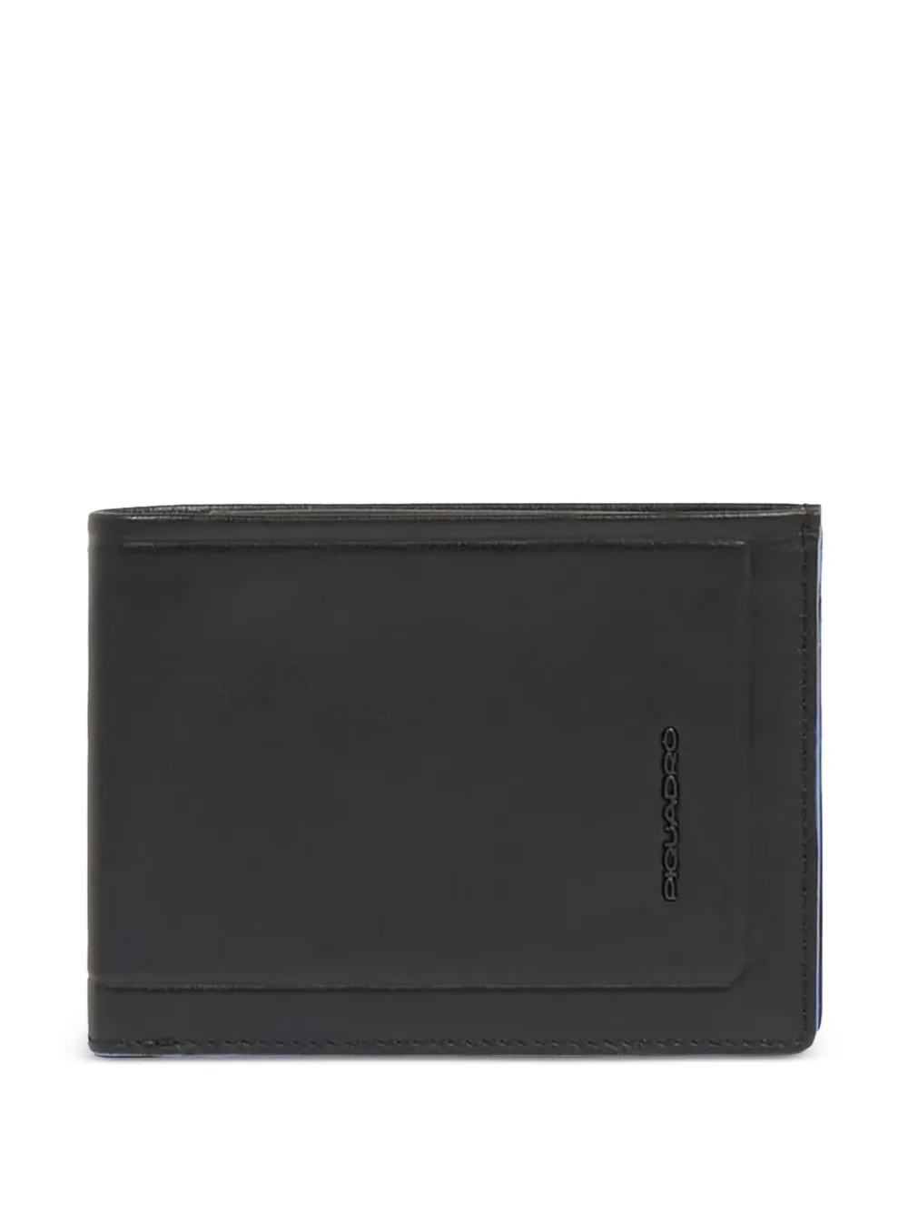 PIQUADRO Portemonnee met logo Zwart