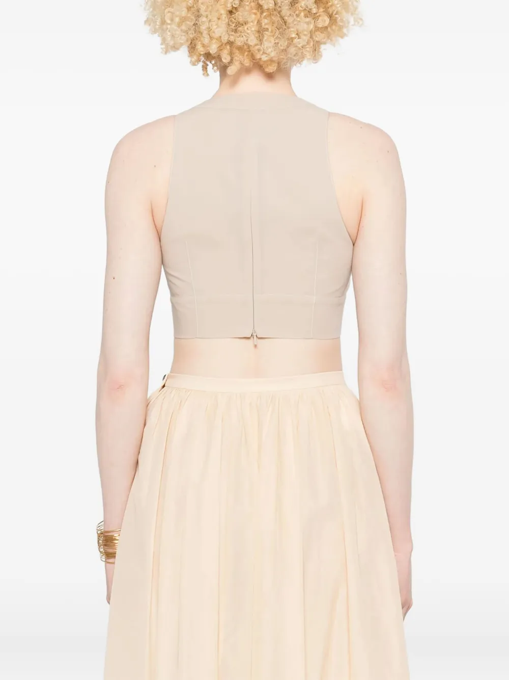 Philosophy Di Lorenzo Serafini Button-down tanktop Beige