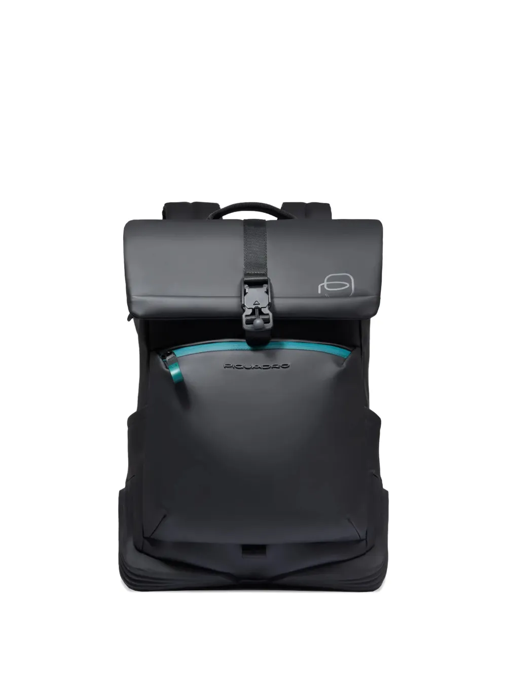 PIQUADRO mochila con logo en relieve | negro | Image 1