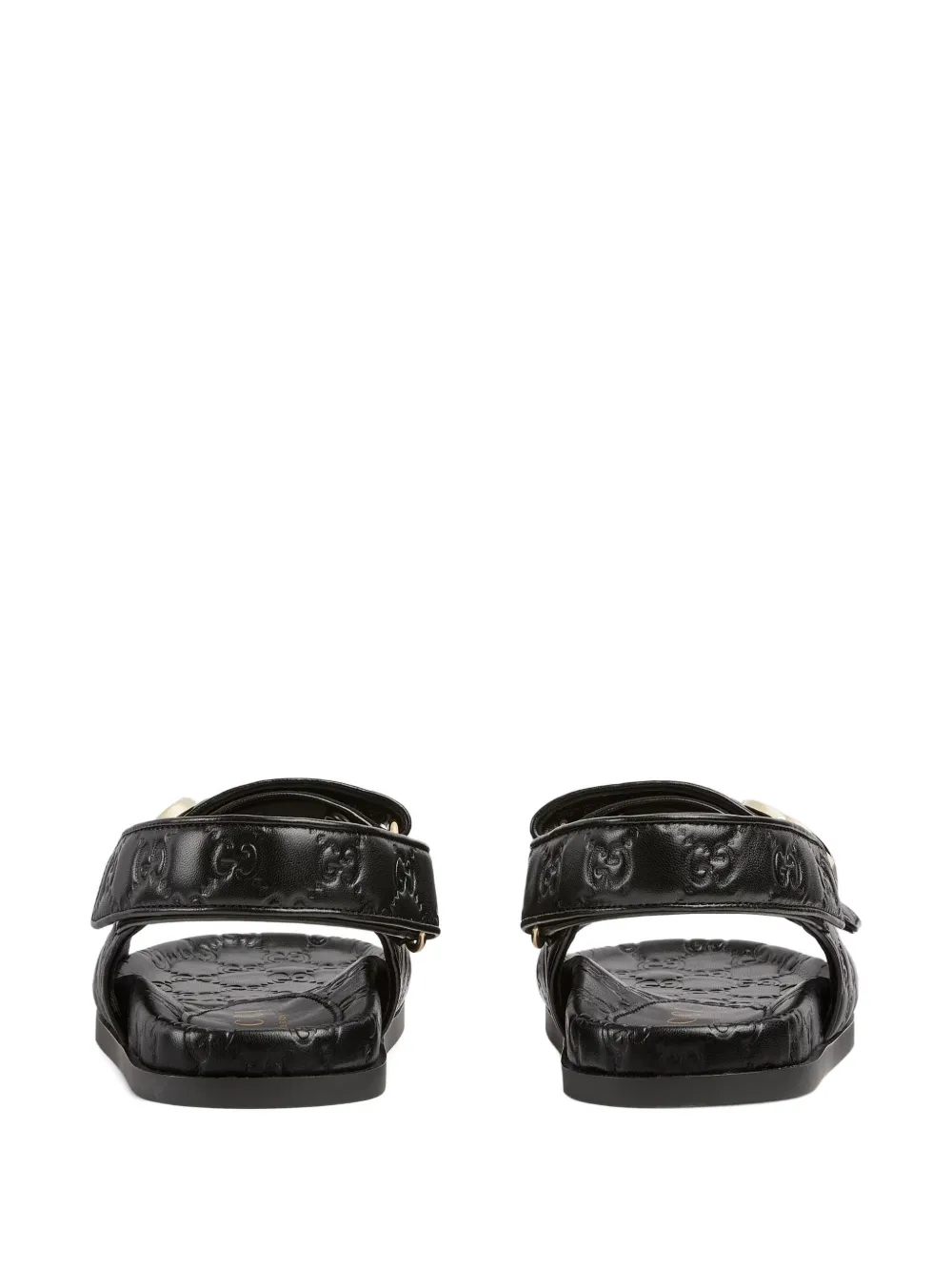 Gucci Double G flat sandals Black