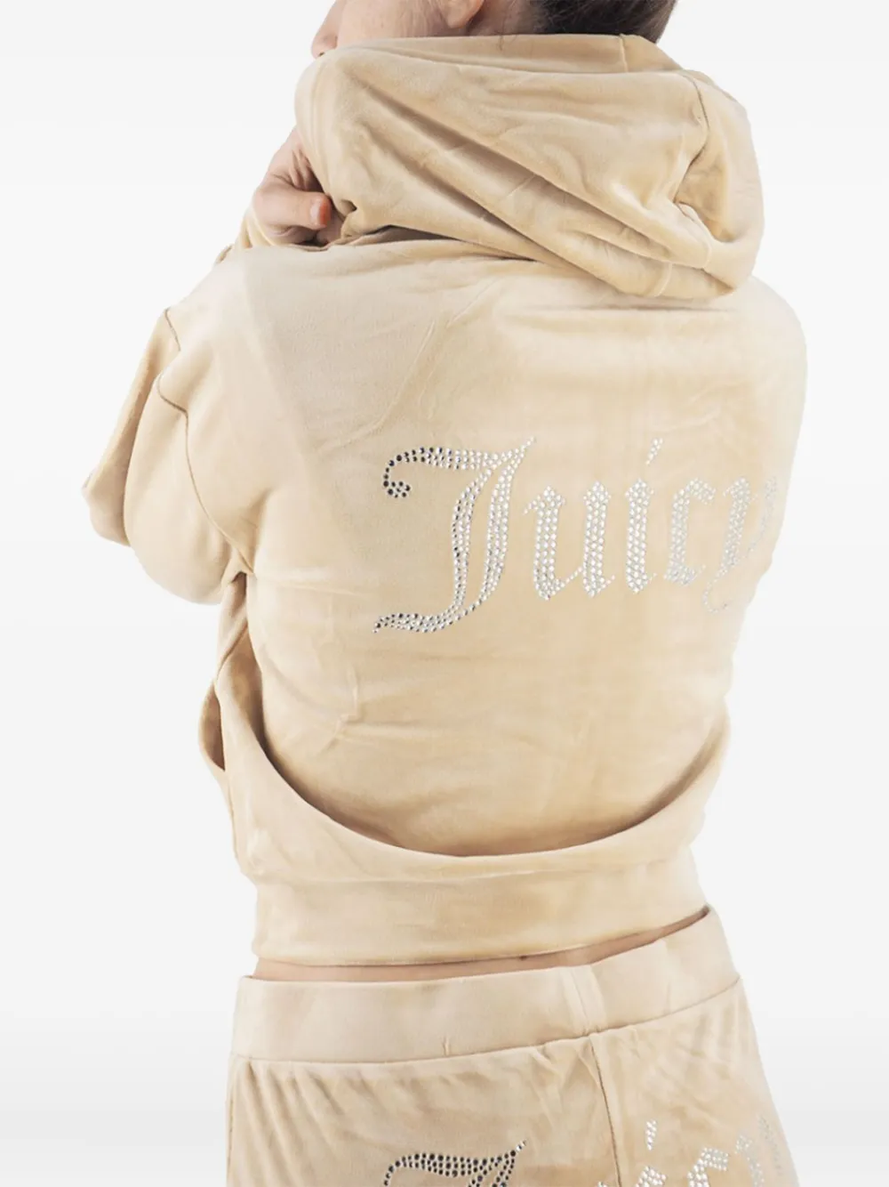 Juicy Couture Fluwelen hoodie - Beige