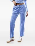 Juicy Couture rhinestone-embellished velour track pants - Blue