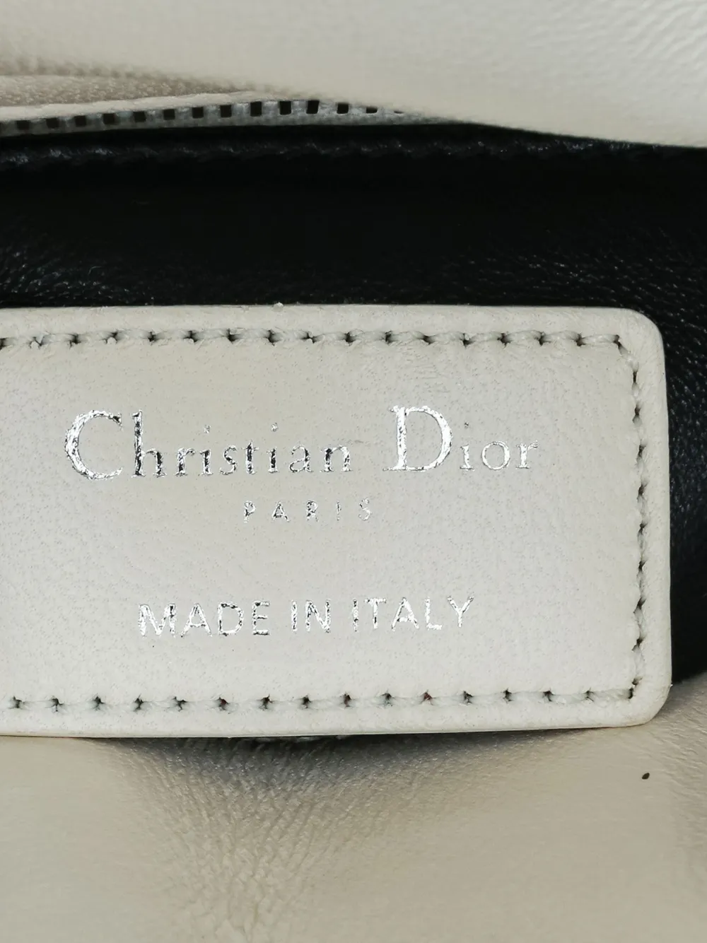 Pre-owned Dior 2014 Mini Calfskin Cannage Sequin Lady Satchel