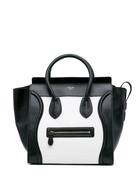 Céline Pre-Owned 2012 Mini Bicolor Calfskin Luggage tote bag