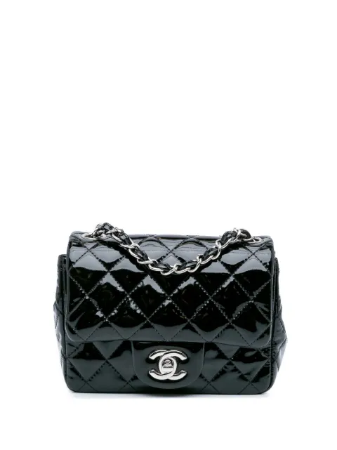 CHANEL Pre-Owned 2014-2015 Mini Square Classic Patent Single Flap crossbody bag