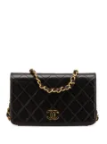 CHANEL Pre-Owned 1994-1996 Mini CC Quilted Lambskin Full Flap crossbody bag - Black