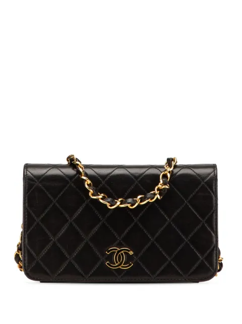 CHANEL Pre-Owned 1994-1996 Mini CC Quilted Lambskin Full Flap crossbody bag