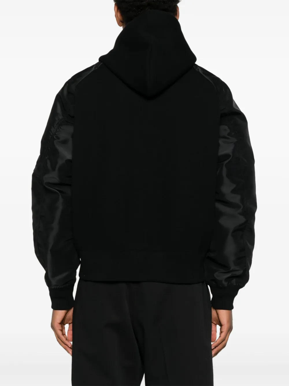 sacai Bomberjack met capuchon Zwart