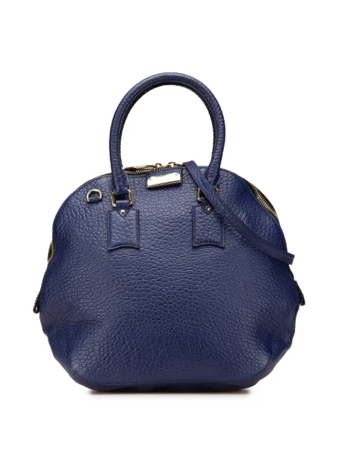 Burberry Pre-Owned 2000-2017 Large Grained Calfskin Heritage Orchard Bowling Bag satchel