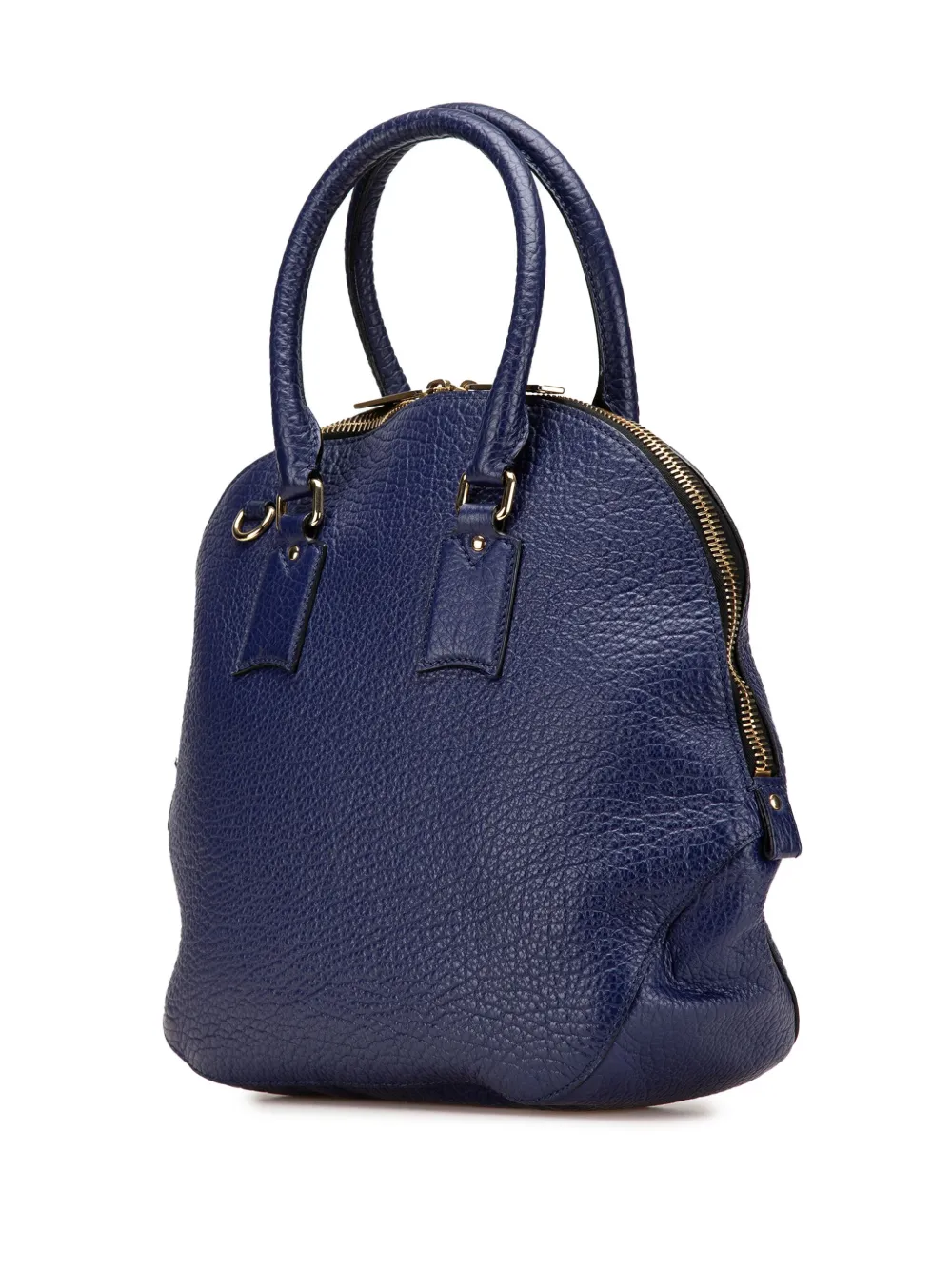 Burberry Pre-Owned 2000-2017 Large Grained Calfskin Heritage Orchard Bowling Bag satchel | Pre-Owned | Image 2