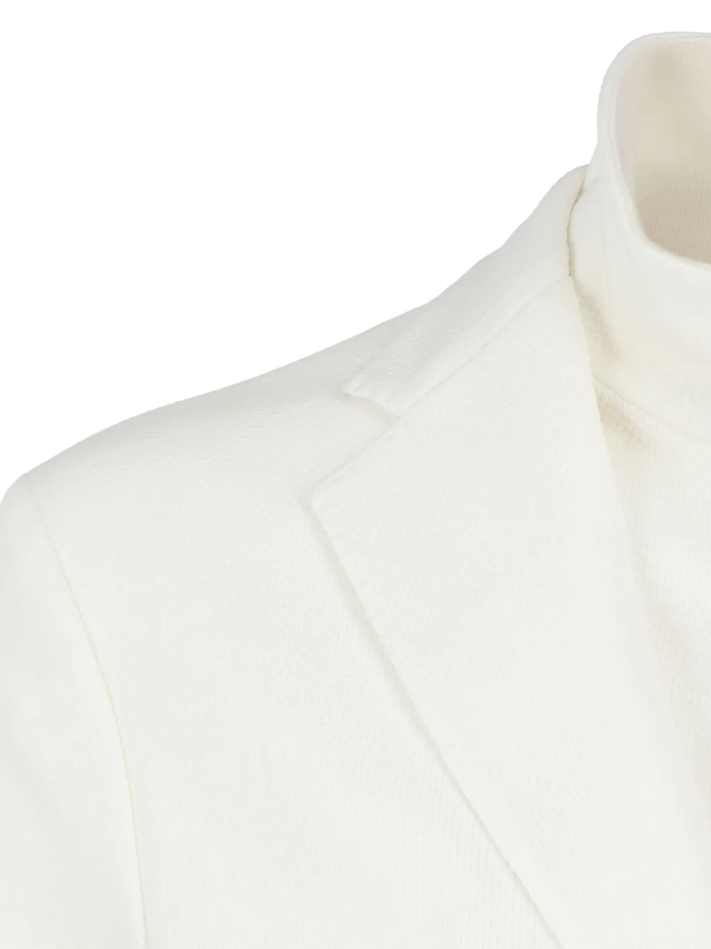 Eleventy Zip-detail Buttoned Blazer In White