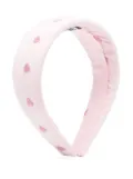 Moschino Kids padded headband - Pink