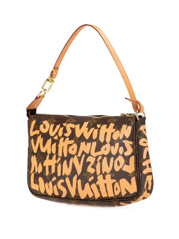 Louis Vuitton Pre-Owned 2001 Stephen Sprouse Monogram Graffiti Pochette  Accessoires Shoulder Bag Brown FARFETCH ID