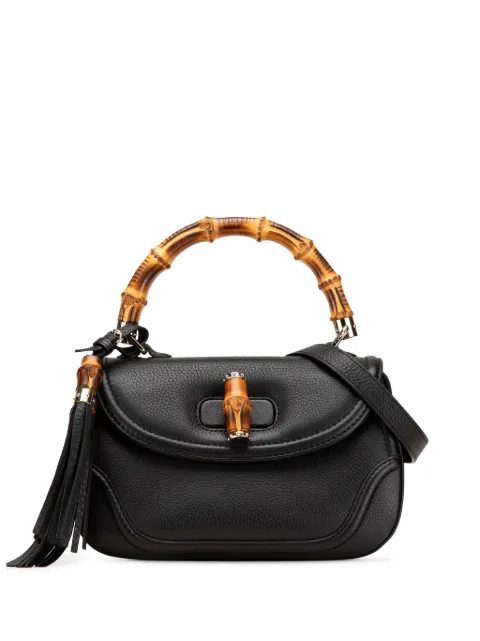 Gucci Pre-Owned 2000-2015 Medium Calfskin Bamboo Top Handle Bag satchel