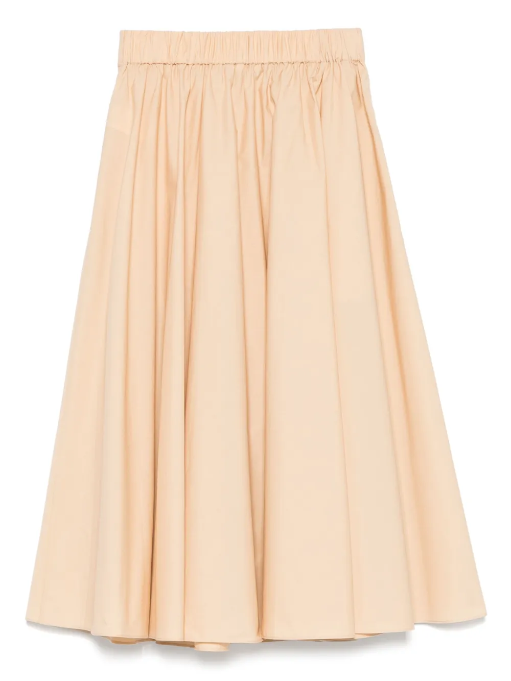 Patrizia Pepe Popeline midi-wikkelrok - Beige