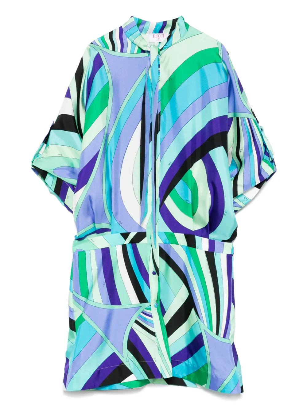 PUCCI abstract-pattern dress | Green | Image 1