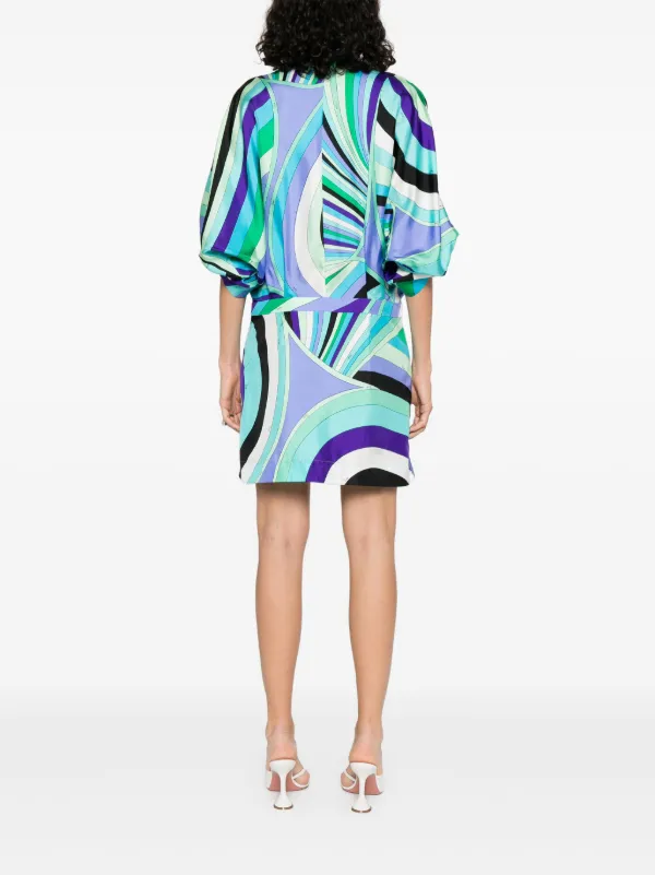 PUCCI abstract-pattern Dress | Green | FARFETCH