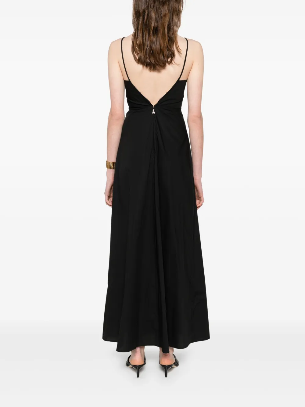Patrizia Pepe Maxi-jurk met Fly-patroon Zwart