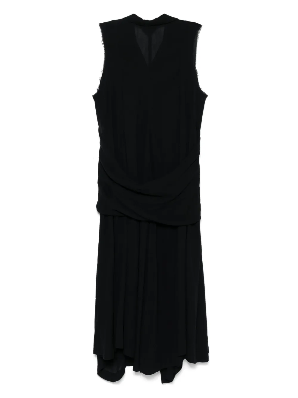 Comme Des Garçons Pre-Owned 1993 gedrapeerde jurk - Zwart