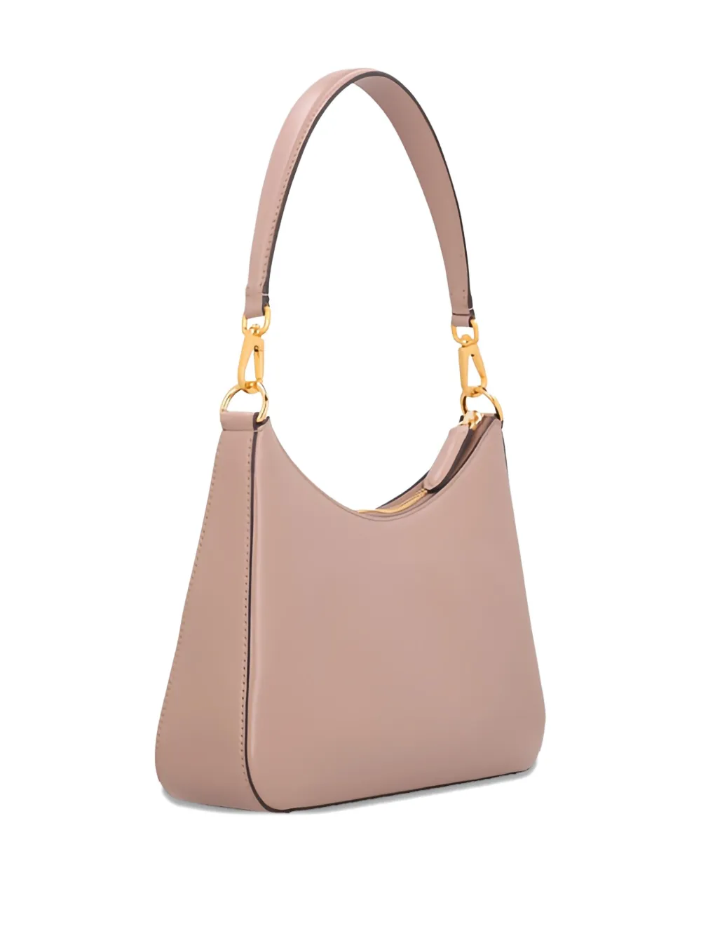 Stella McCartney small logo-cut shoulder bag - Beige