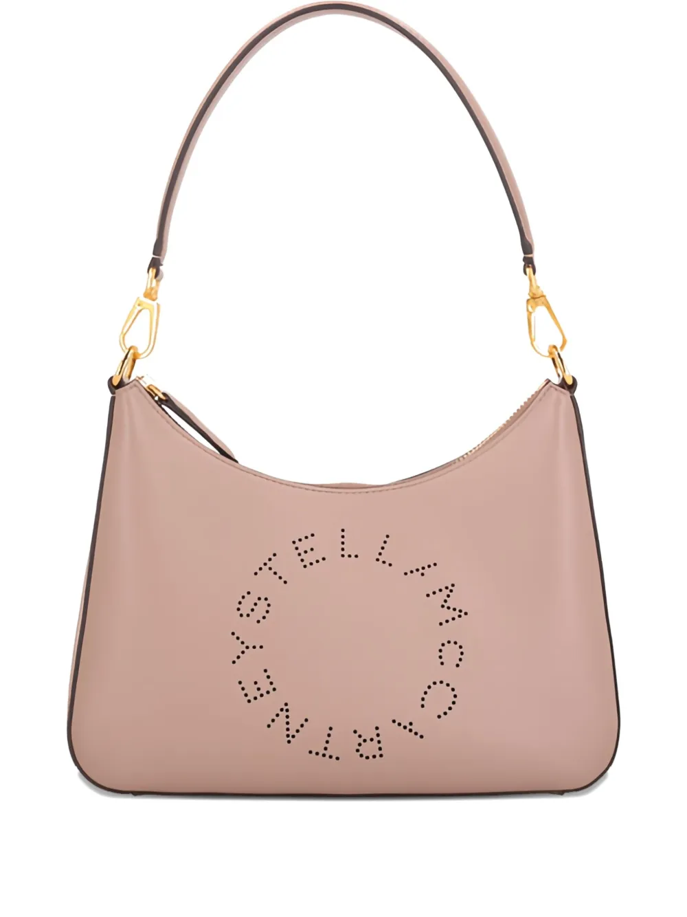 Stella McCartney small logo-cut shoulder bag - Toni neutri
