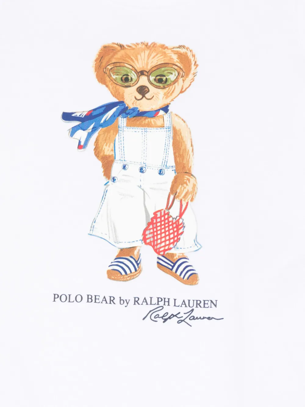 POLO RALPH LAUREN KIDS Polo Bear romper Wit