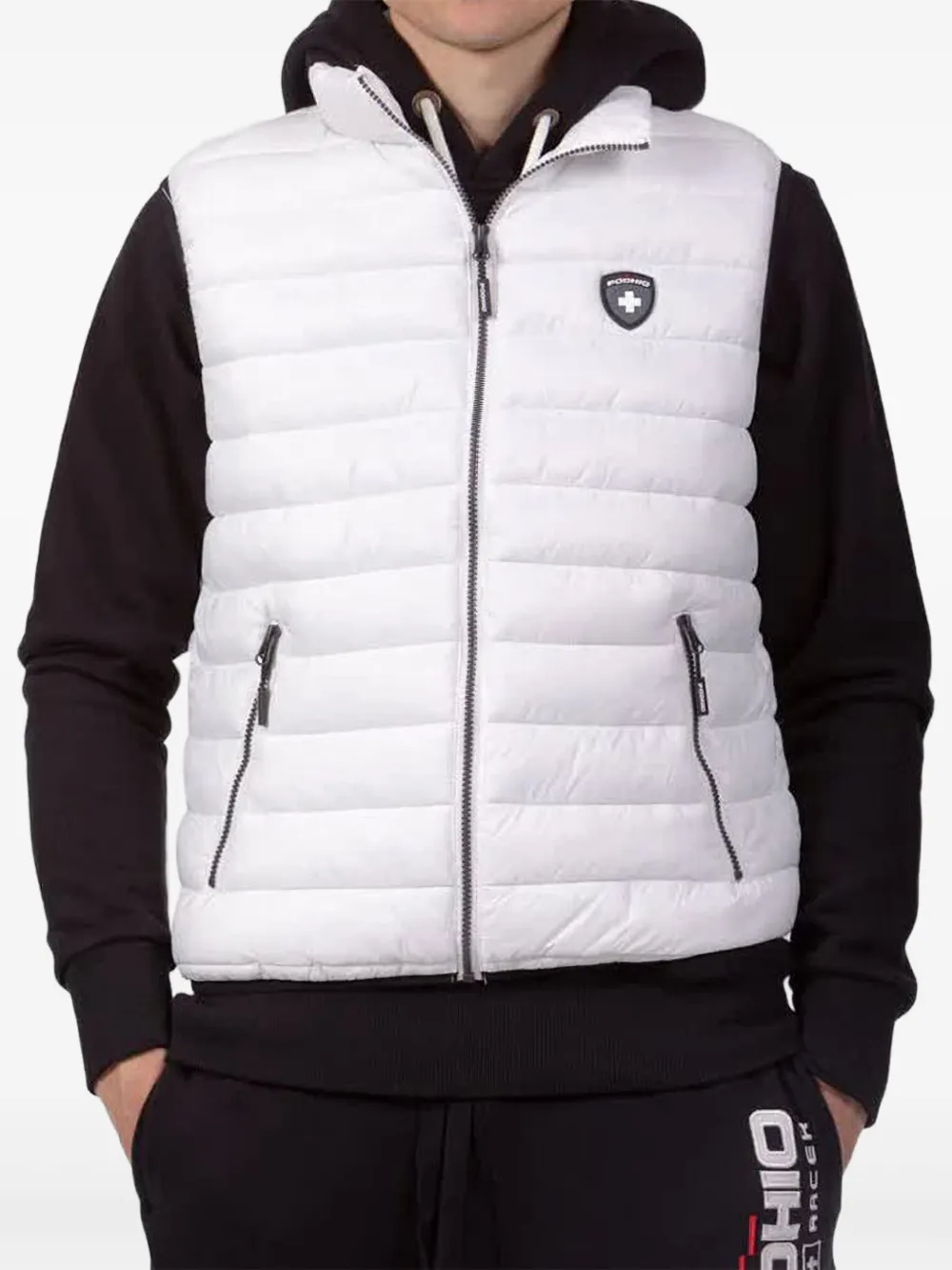 PODHIO logo-appliqué gilet | White | Image 1
