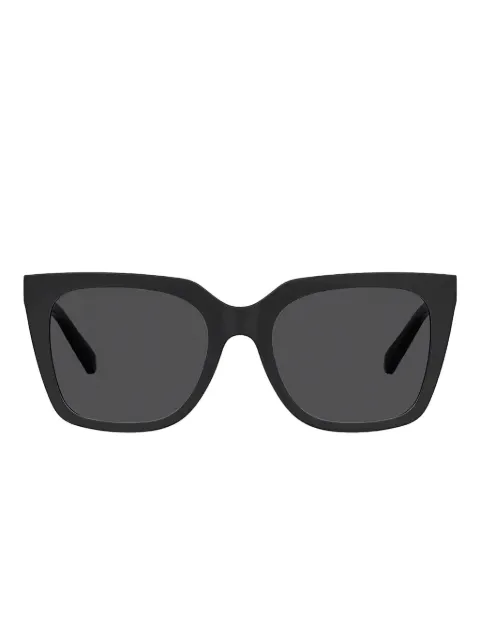 Love Moschino heart-plaque square-frame sunglasses