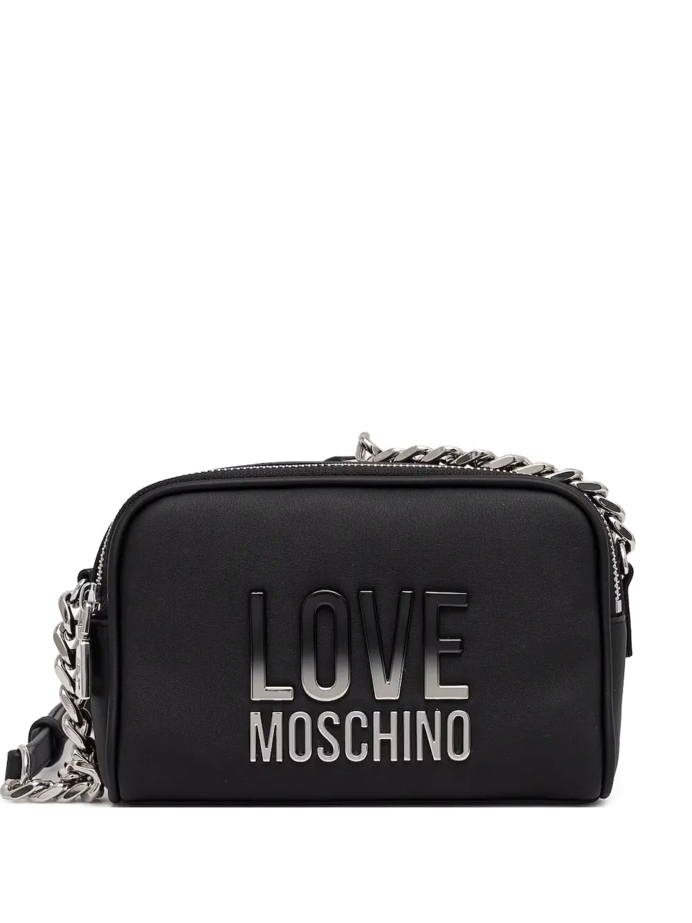 Love Moschino ロゴモチーフ ショルダーバッグ - ブラック Love Moschino ロゴモチーフ ショルダーバッグ - ブラック