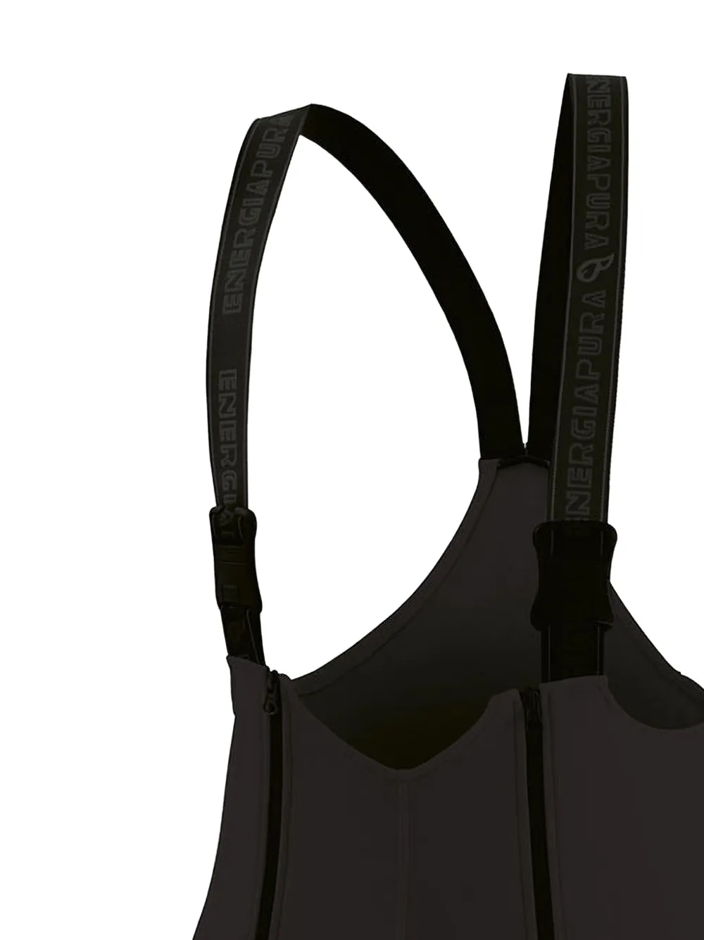 ENERGIA PURA logo performance shorts - Zwart