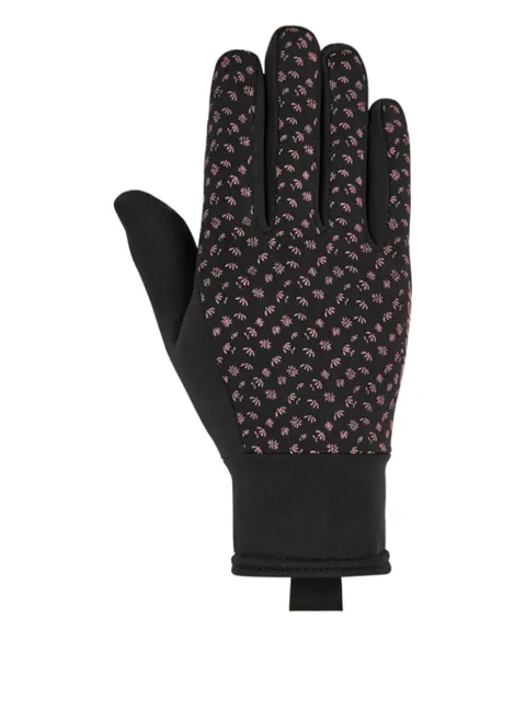 ZIENER flower-print gloves 