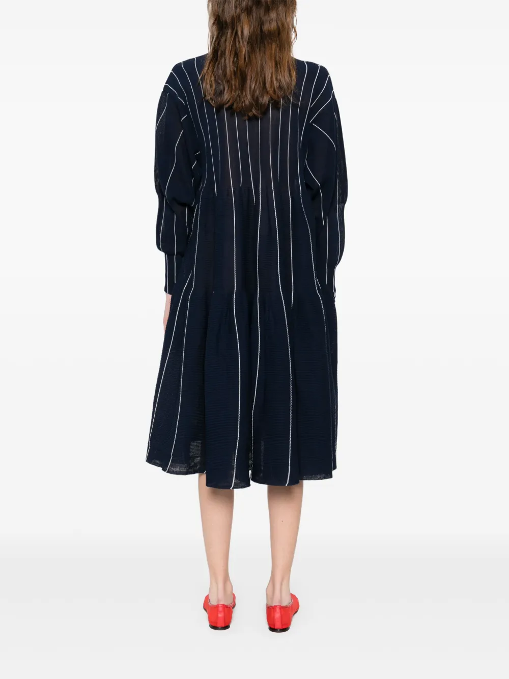 CFCL Mid-blousejurk met lange mouwen Blauw