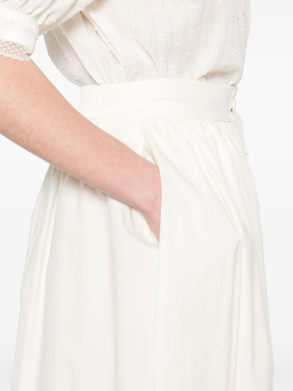 TWINSET Katoenen midi-rok Beige