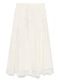 TWINSET cotton midi skirt - Neutrals