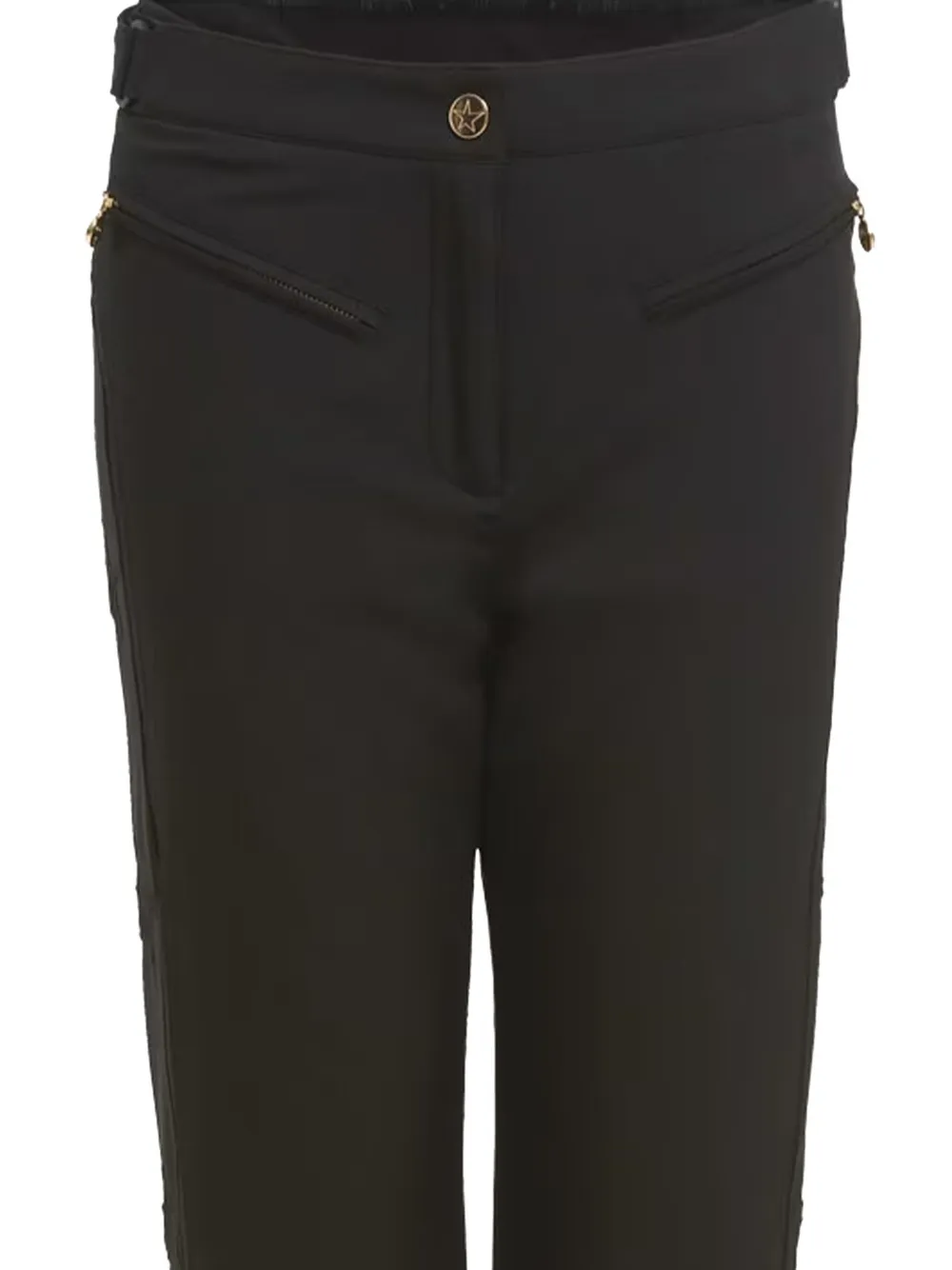 HIGH SOCIETY Skibroek met gegraveerd logo - Zwart