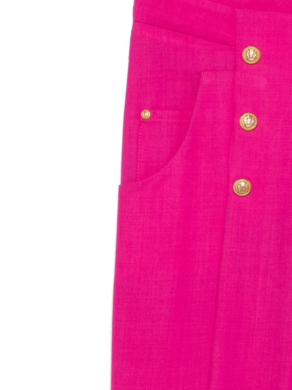 Balmain Kids Broek met logo knoop Roze