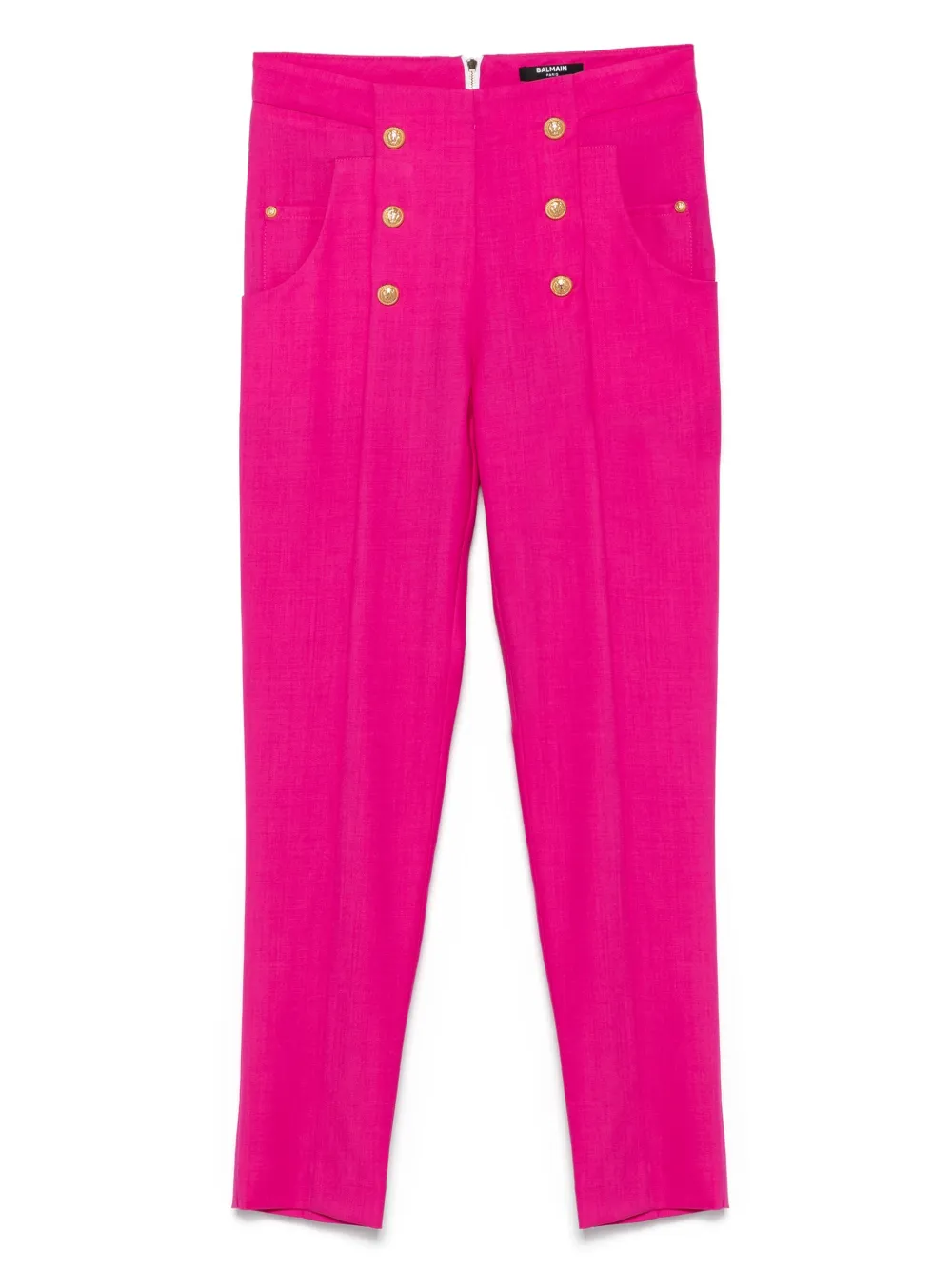 Balmain Kids Broek met logo knoop Roze