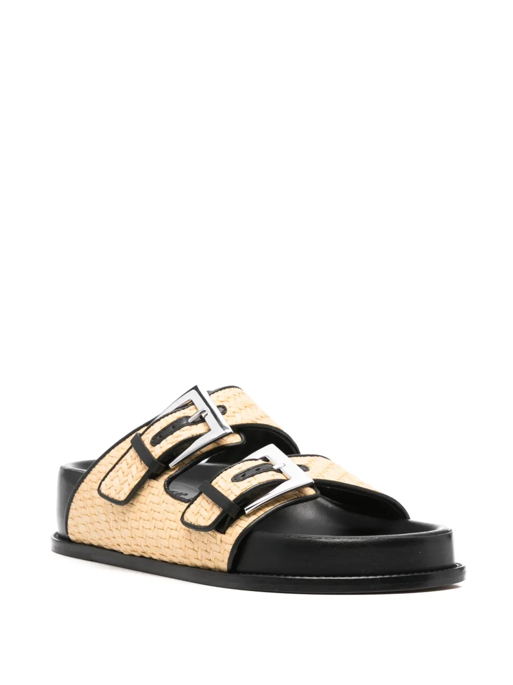 Paris Texas double-buckle sandals Neutrals