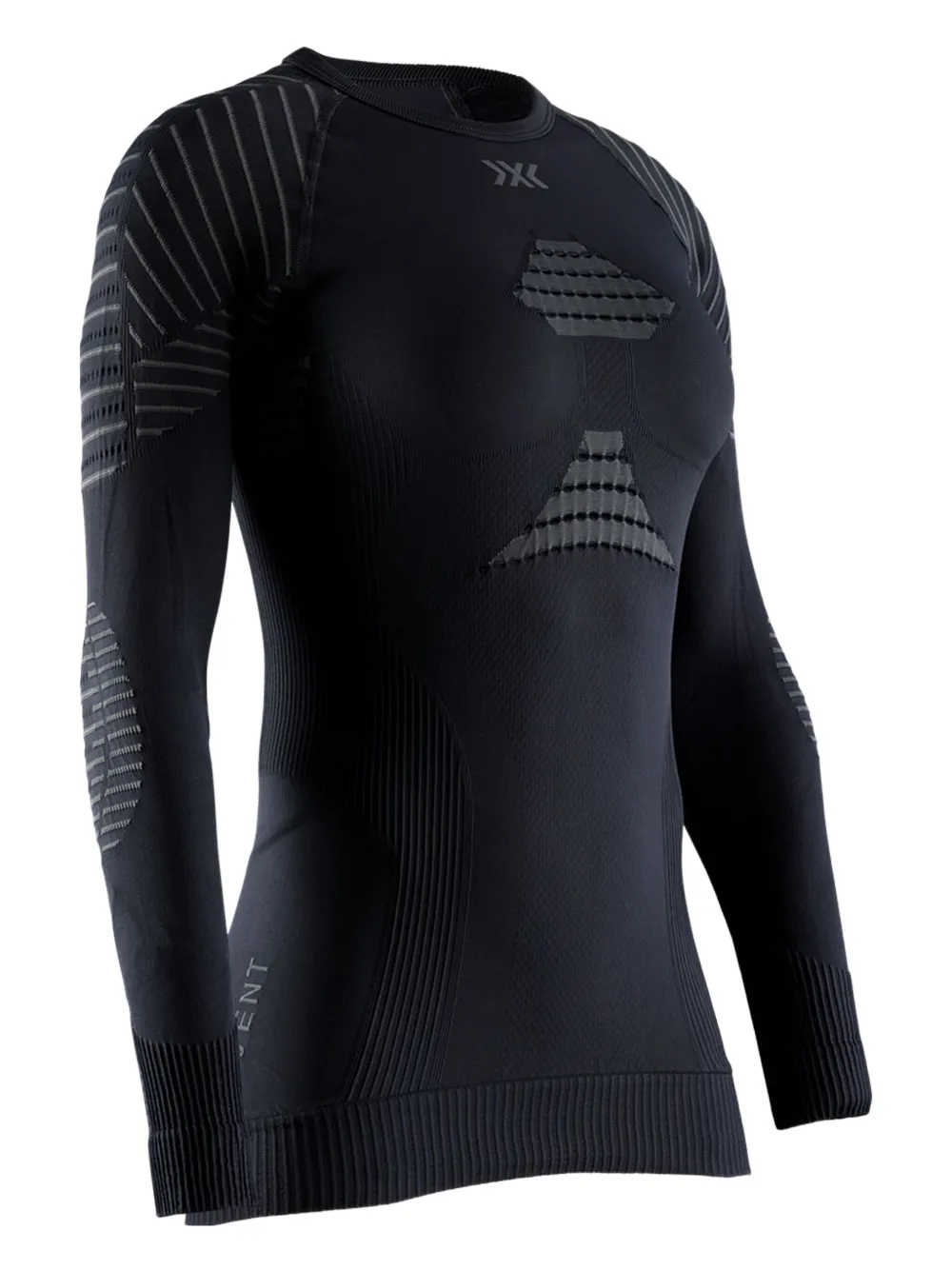 X BIONIC logo-print ski top | Black | Image 1