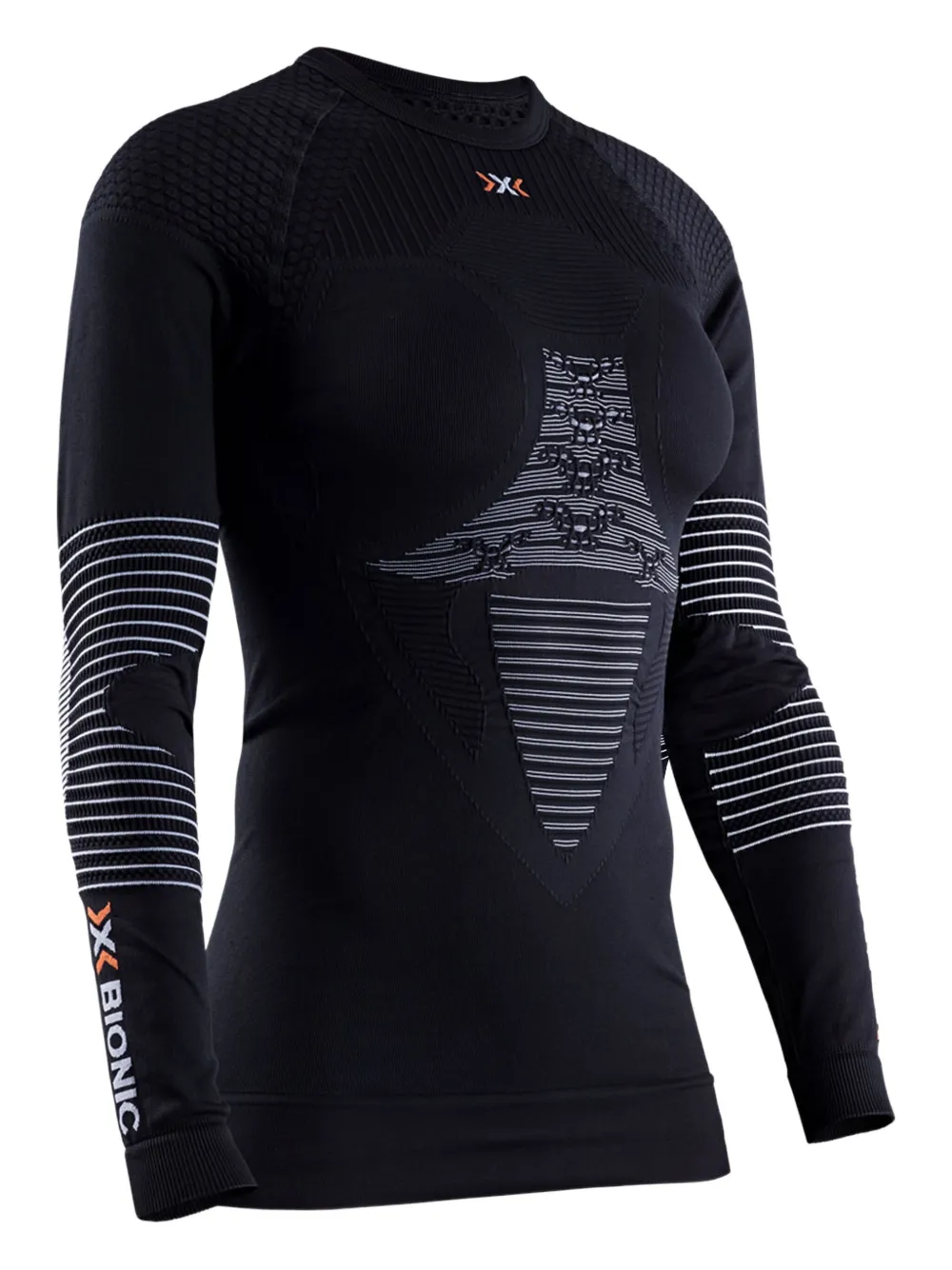 X BIONIC logo-print ski top | negro | Image 1
