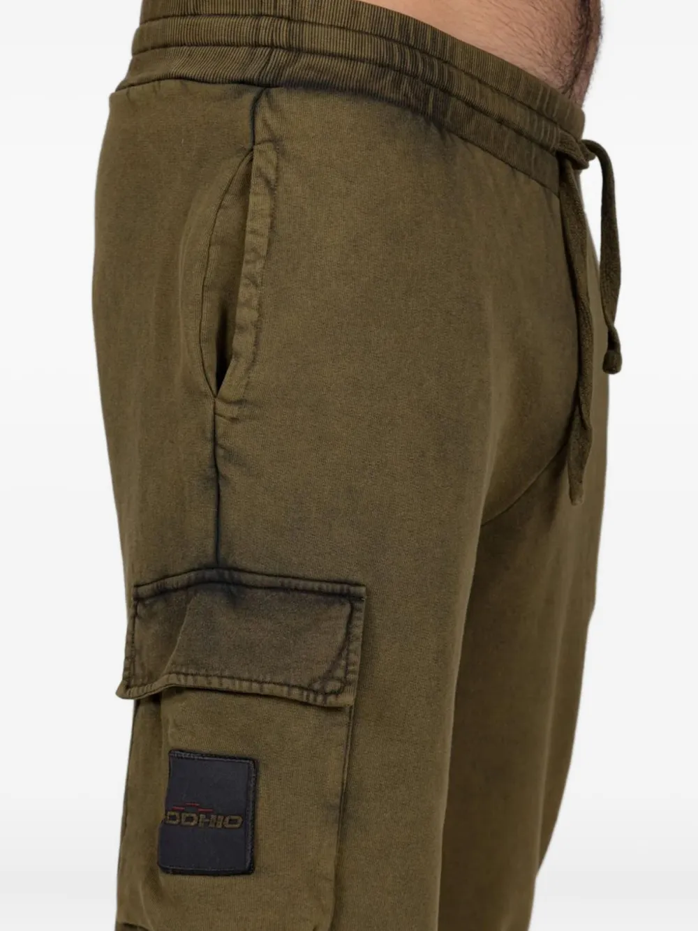 Podhio Cargo-pocket Track Pants In Green